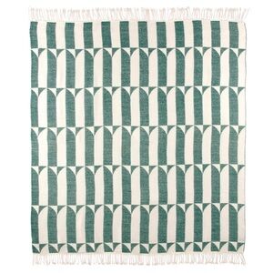 Novogratz throw blanket - Waverly Tile Green